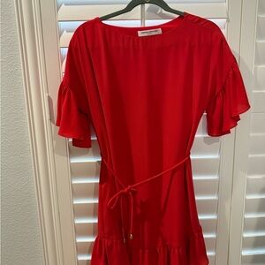 Amanda Uprichard Vibrant Red Dress Size Small